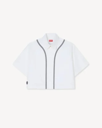 «Boke Flower 2.0» baseballskjorte med korte ermer i poplinbomull