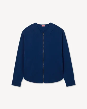 «Boke Flower 2.0» brodert cardigan med glidelås i bomull