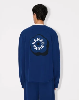 «Boke Flower 2.0» brodert cardigan med glidelås i bomull