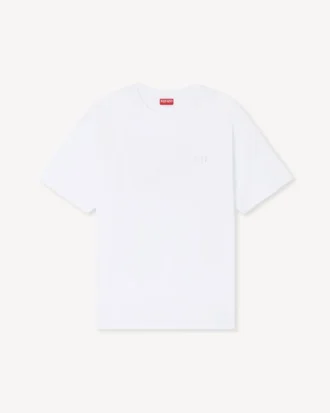«Boke Flower 2.0» brodert oversized T-skjorte i bomull