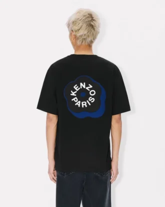 «Boke Flower 2.0» brodert oversized T-skjorte i bomull