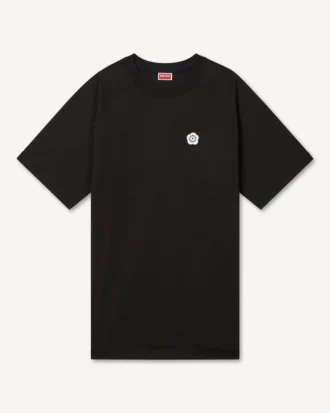 «Boke Flower 2.0» brodert oversized T-skjortekjole i bomull