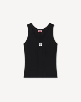 «Boke Flower 2.0» brodert tank-top i blandet viskose