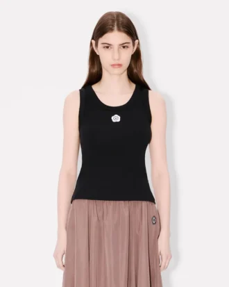 «Boke Flower 2.0» brodert tank-top i bomull
