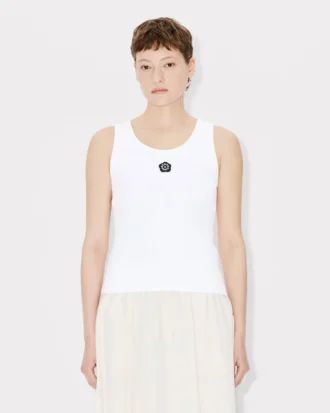 «Boke Flower 2.0» brodert tank-top i bomull