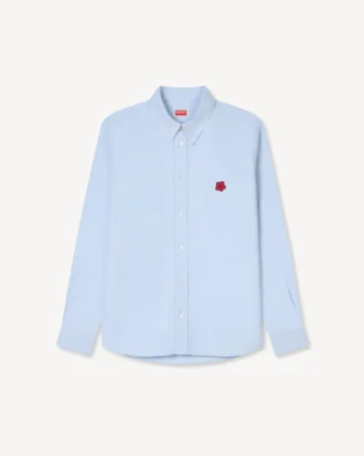 «Boke Flower»-brodert casualskjorte i bomulls-oxford
