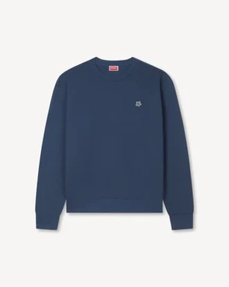 «Boke Flower»-brodert sweatshirt i bomull