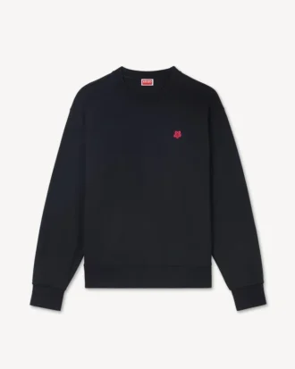 «Boke Flower»-brodert sweatshirt i bomull