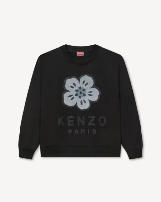 «Boke Flower»-brodert sweatshirt i bomull