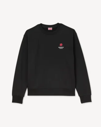 «Boke Flower»-brodert sweatshirt i bomull