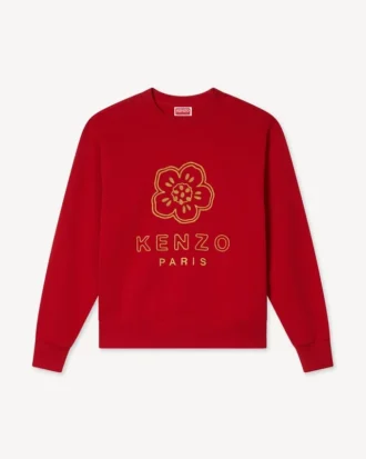«Boke Flower»-brodert sweatshirt i bomull