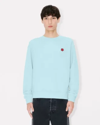 «Boke Flower»-brodert sweatshirt i bomull