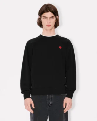 «Boke Flower»-brodert sweatshirt i bomull