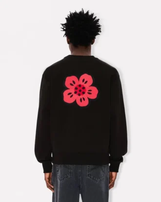 «Boke Flower»-brodert sweatshirt i bomull