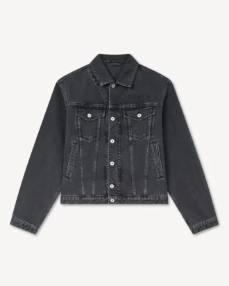 «Boke Flower»-brodert truckerjakke i japansk denim