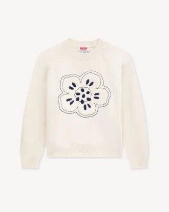 «Boke Flower»-broderte genser i ull