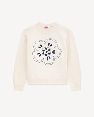 «Boke Flower»-broderte genser i ull