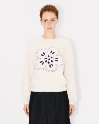 «Boke Flower»-broderte genser i ull