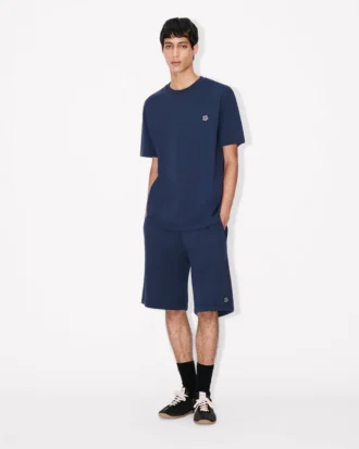 «Boke Flower»-broderte shorts i bomull