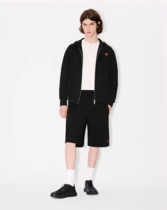 «Boke Flower»-broderte shorts i bomull