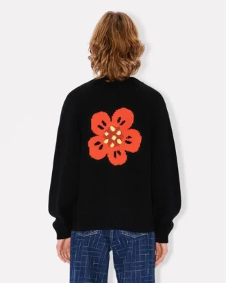 «Boke Flower»-cardigan i bomullsull
