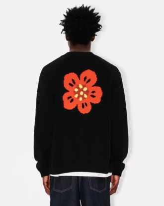 «Boke Flower»-cardigan i bomullsull