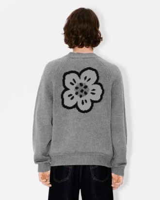 «Boke Flower»-cardigan i bomullsull