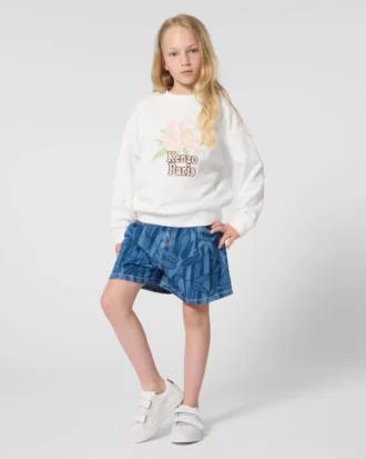 «Eden Jungle»-shorts i denim