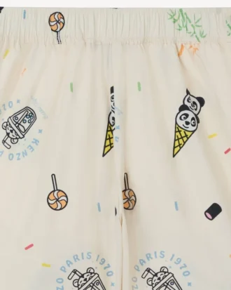 «Happy Sweet»-bermudashorts i bomullspoplin