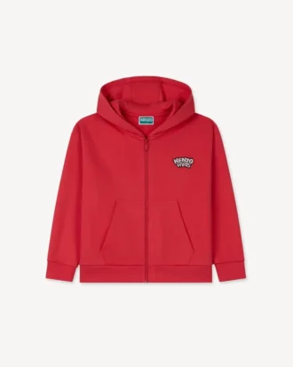 «Happy Sweet» brodert joggekardigan i frotté