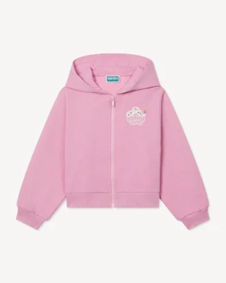 «Happy Sweet»-joggingcardigan i frotté
