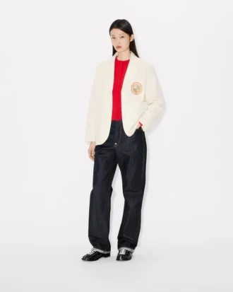 «Kenzo Badges» lett arbeidsjakke i bomull