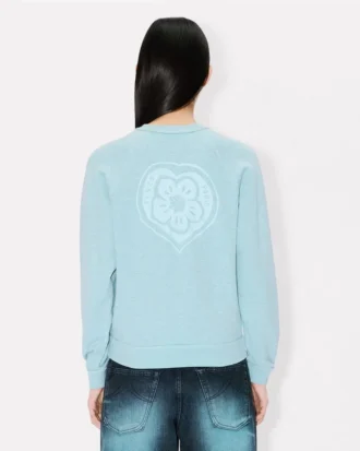 «Kenzo Boke Heart»-brodert sweatshirt i bomull