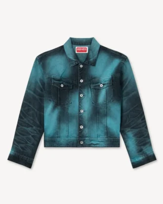 «Kenzo Boke Heart» oversized truckerjakke i japansk denim