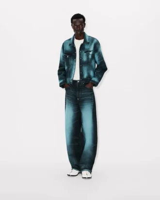 «Kenzo Boke Heart» oversized truckerjakke i japansk denim