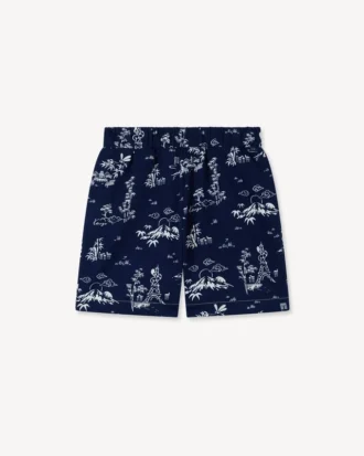«Kenzo Garden»-bermudashorts i lett frotté