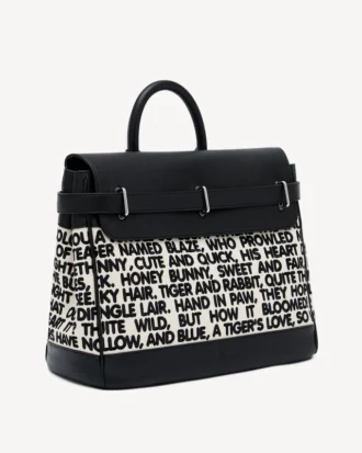 Kenzo Holdall-veske i lerret og skinn