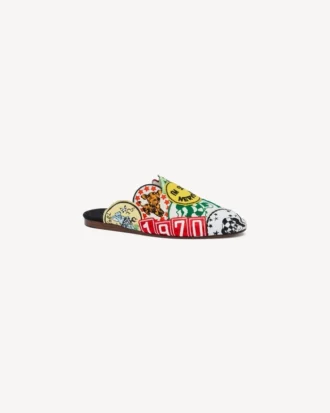 «Kenzo-Luke»-mules med lapper
