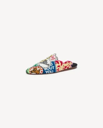 «Kenzo-Luke»-mules med lapper