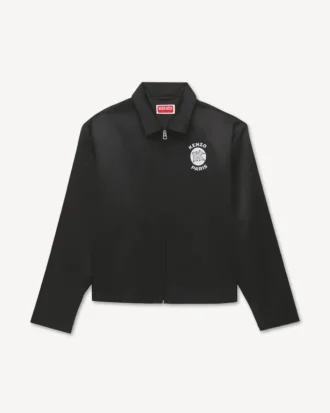 «Kenzo Paris Emblem» Coach-jakke med glidelås i belagt nylon