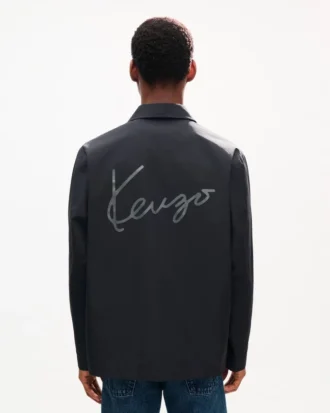 kenzo signature lett treningsjakke i bomull og nylon 1 330x413 - &laquo;Kenzo Signature&raquo; lett treningsjakke i bomull og nylon