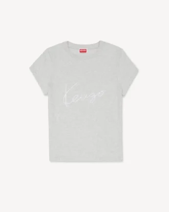 kenzo signature t skjorte i bomull med broderi 1 12 330x413 - &laquo;Kenzo Signature&raquo;-T-skjorte i bomull med broderi