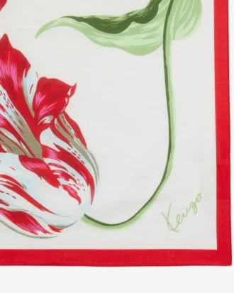 «Kenzo Tulip»-bandana i lett bomull