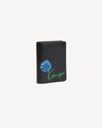 «Kenzo Tulip» brettbar lommebok i skinn
