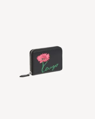 «Kenzo Tulip»-lommebok i skinn