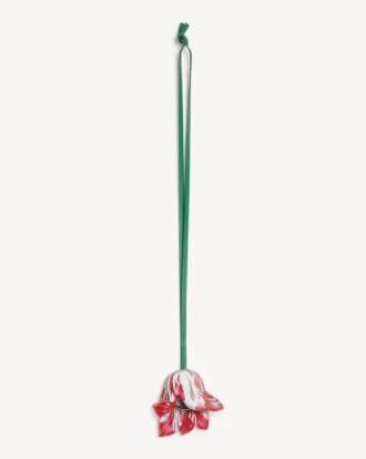 «Kenzo Tulip» nøkkelring i skinn