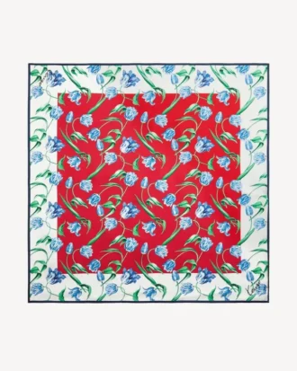 «Kenzo Tulip»-tørkle i silke