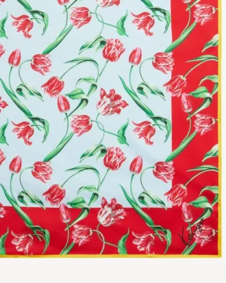 «Kenzo Tulip»-tørkle i silke