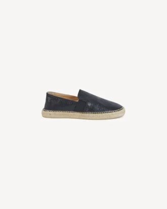 «Kenzo Weave» Espadriller i skinn med preget mønster