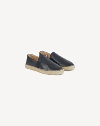 «Kenzo Weave» Espadriller i skinn med preget mønster